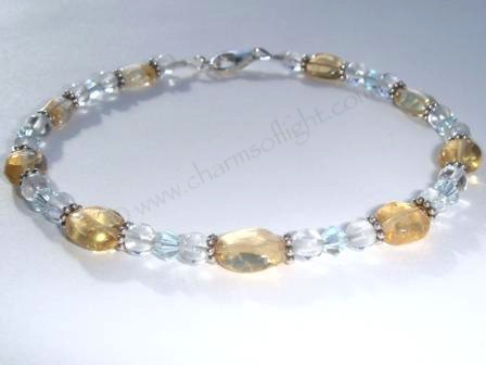 Citrine & Topaz Bracelet